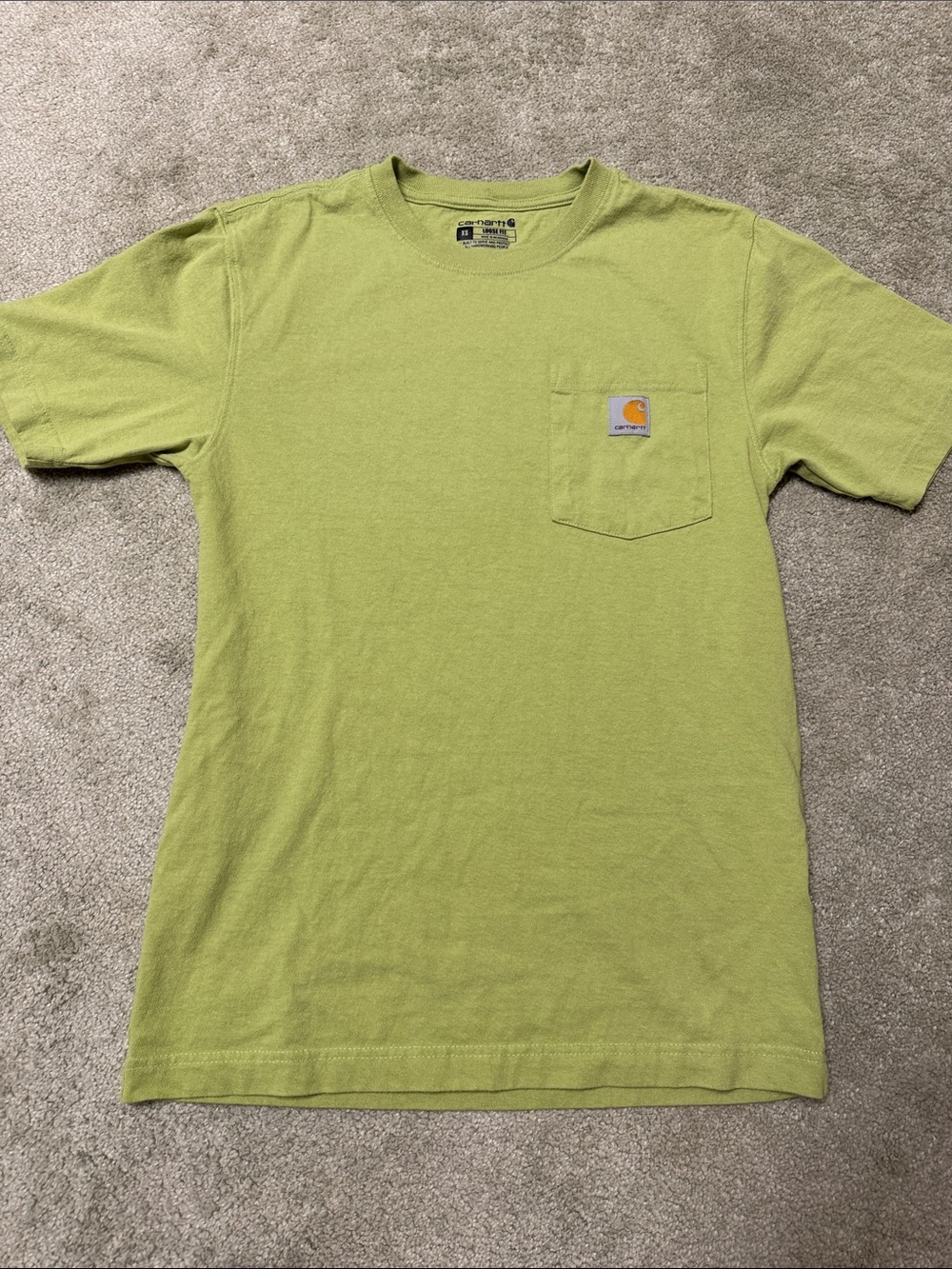 Carhartt Light Green Pocket Short-Sleeve Tee